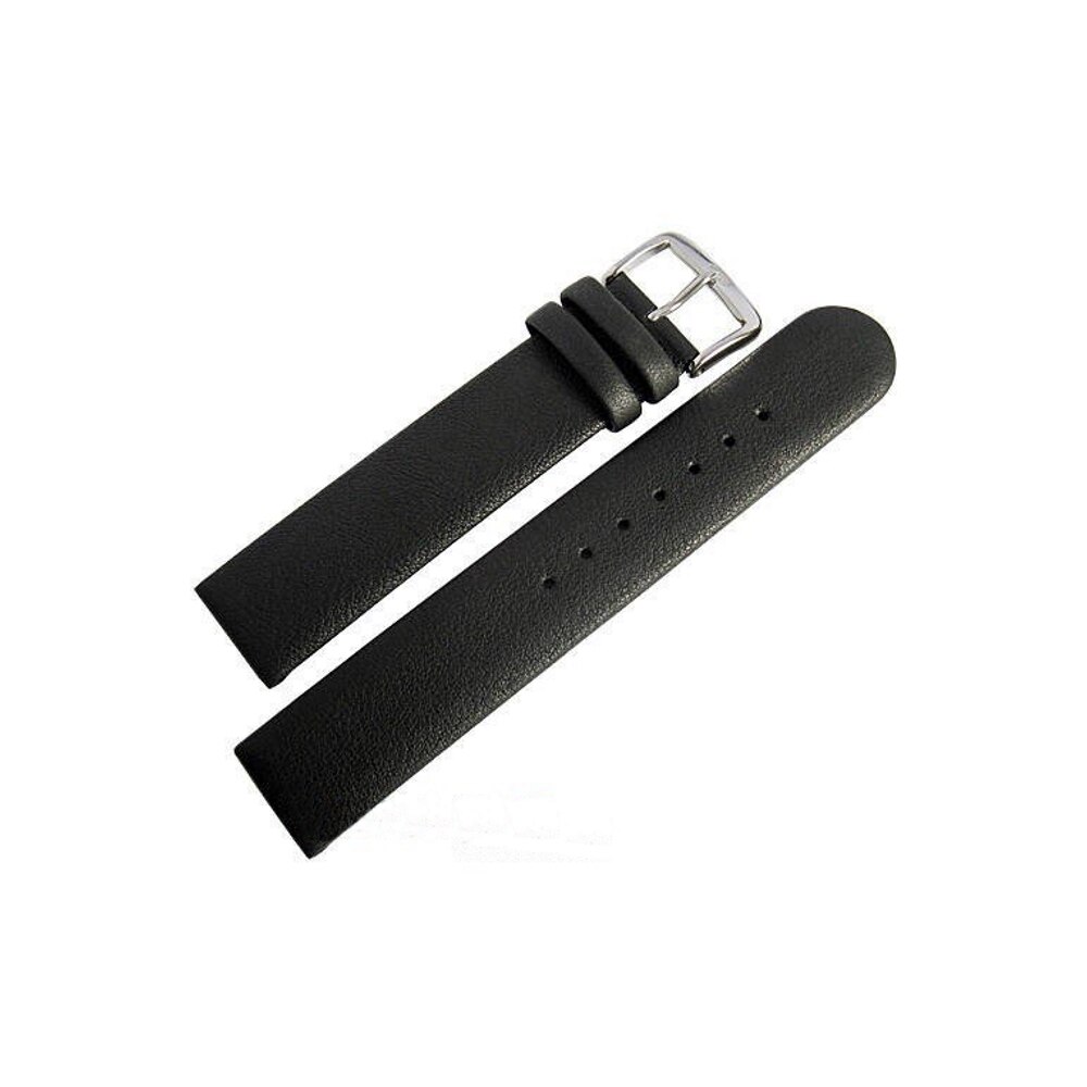 Curea de ceas Di-Modell Elegance 1280-10242, 24mm, Negru, catarama argintie