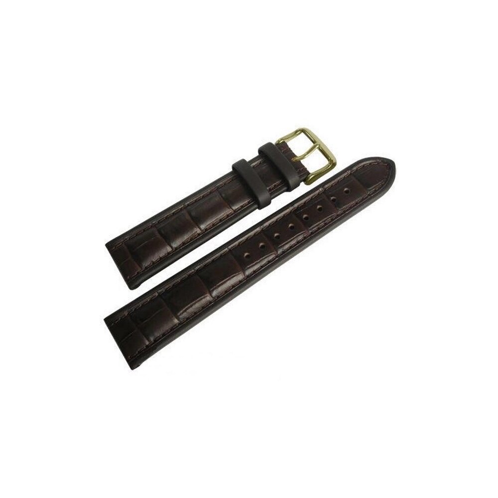 Curea de ceas Di-Modell Imperator Wapro 1635-28225, 22mm, Maro inchis, catarama aurie