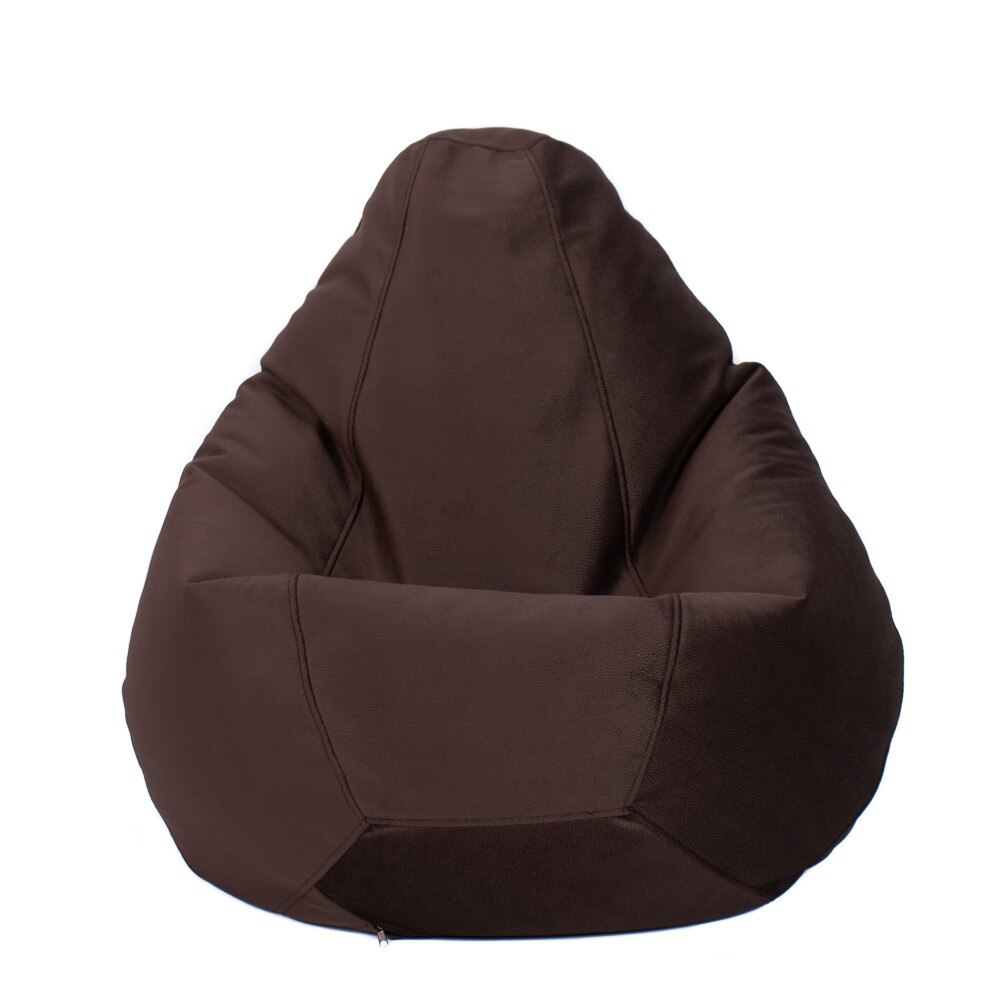 Fotoliu tip Puf Topcho, Small Pear, 90x75x75cm, Maro