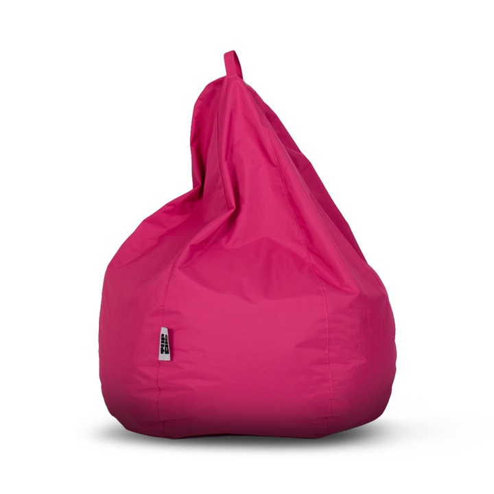 Topcho babzsákfotel nagy körte, outdor vízálló anyagból, rózsaszín, kivehető tok, töltött polisztirol gyöngyökkel