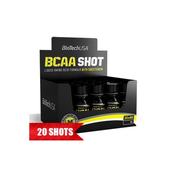 Set 20 sticlute BCAA BioTech USA, Aminoacizi, Vitamina B6 si B12, 1,200 ml Set 20 sticlute BCAA BioTech USA, Aminoacizi, Vitamina B6 si B12, 1,200 ml
