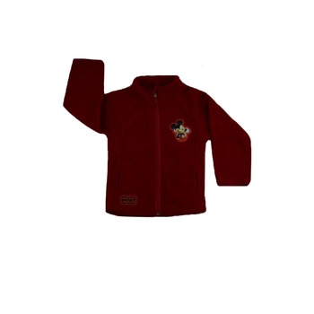 Hanorac din polar pentru baietei Setino Mickey Mouse 900-120RO, Rosu Hanorac din polar pentru baietei Setino Mickey Mouse 900-120RO, Rosu