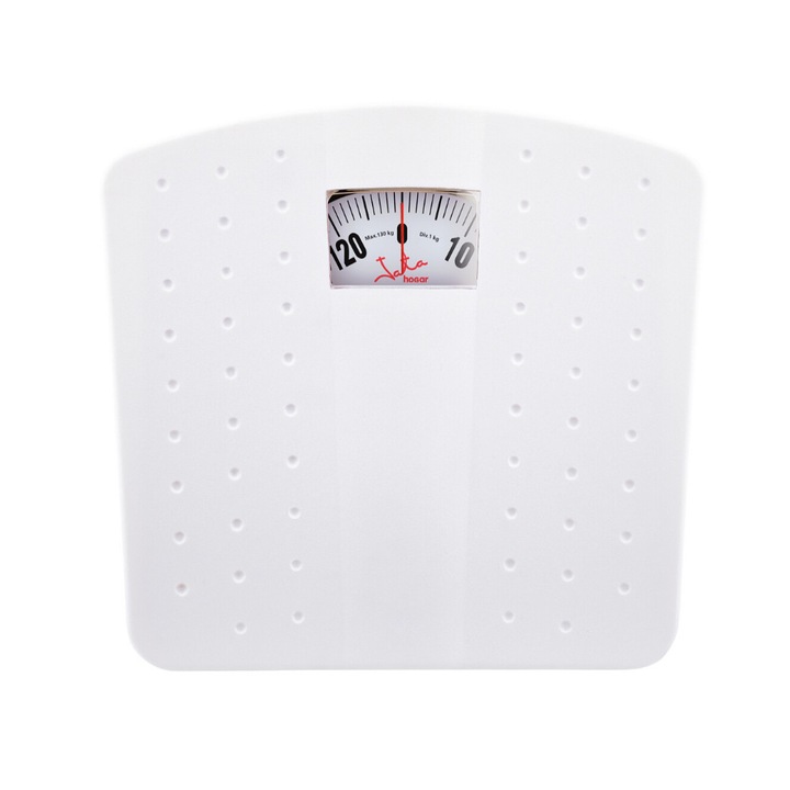 Механичен кантар за тегло Jata 70, Максимален капацитет до 130кг., Бял