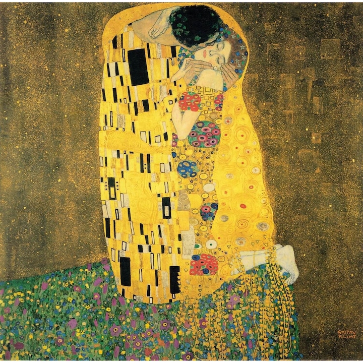 Vászonkép, reprodukció gustav klimt - the kiss, csók 50x70 cm