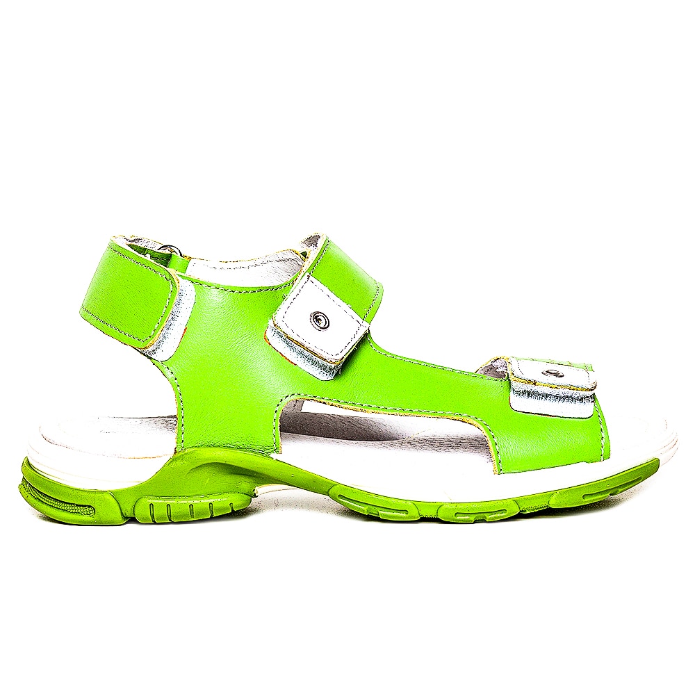 Sandale pentru baieti din piele, PJ Shoes, Roy, Verde