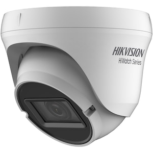 Camera de supraveghere Hikvision HiWatch Turbo HD Dome, 4MP, 2.8-12mm Vari Focal Lens, EXIR Eyeball, 40m IR, IP66, Alb