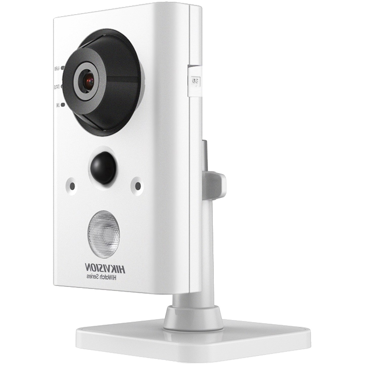 Camera de supraveghere Hikvision HiWatch IP Cube, 1MP, lentila 2.8mm, WIFI, IR 10m, Microfon si difuzor incorporat, Mobile Monitoring, Alb/Negru