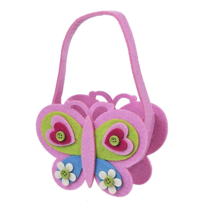 Gentuta decorativa, Zola®, in forma de fluture roz