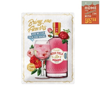 Pachet Love and Gin - Placa Decor 30x40 si Magnet Pachet Love and Gin - Placa Decor 30x40 si Magnet