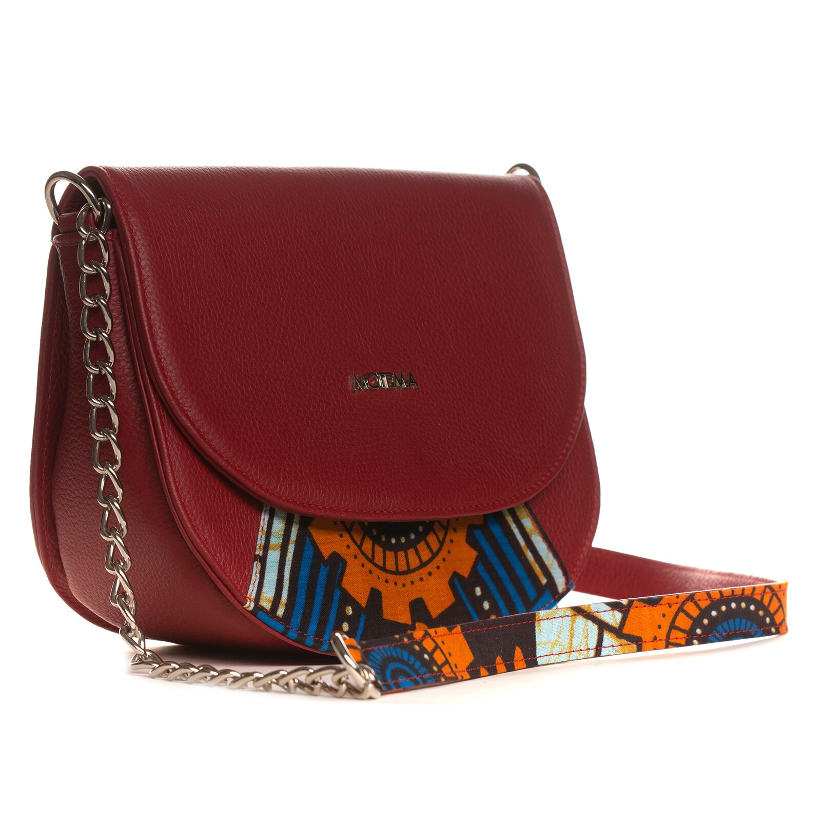 Geanta piele Florance, rosie