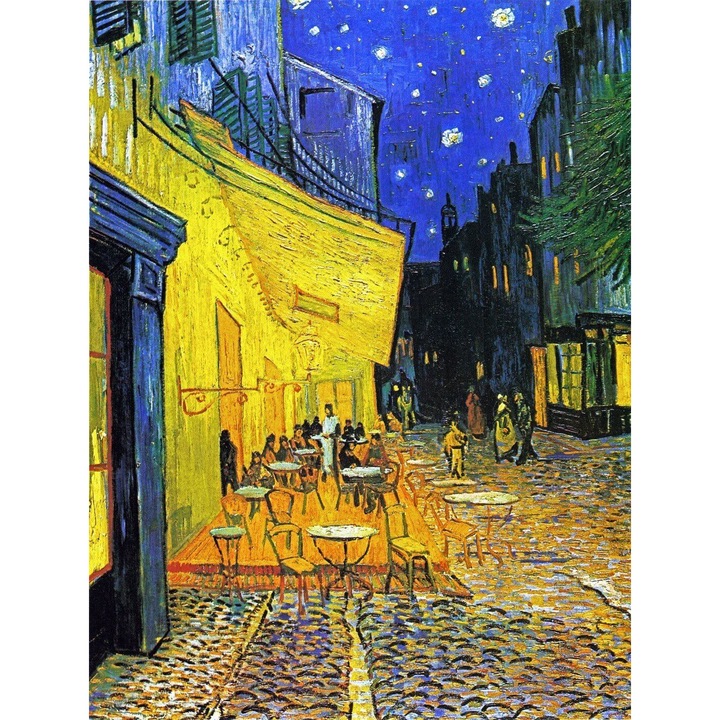 Vászonkép, reprodukció van gogh - cafe terrace, csók 50x40 cm