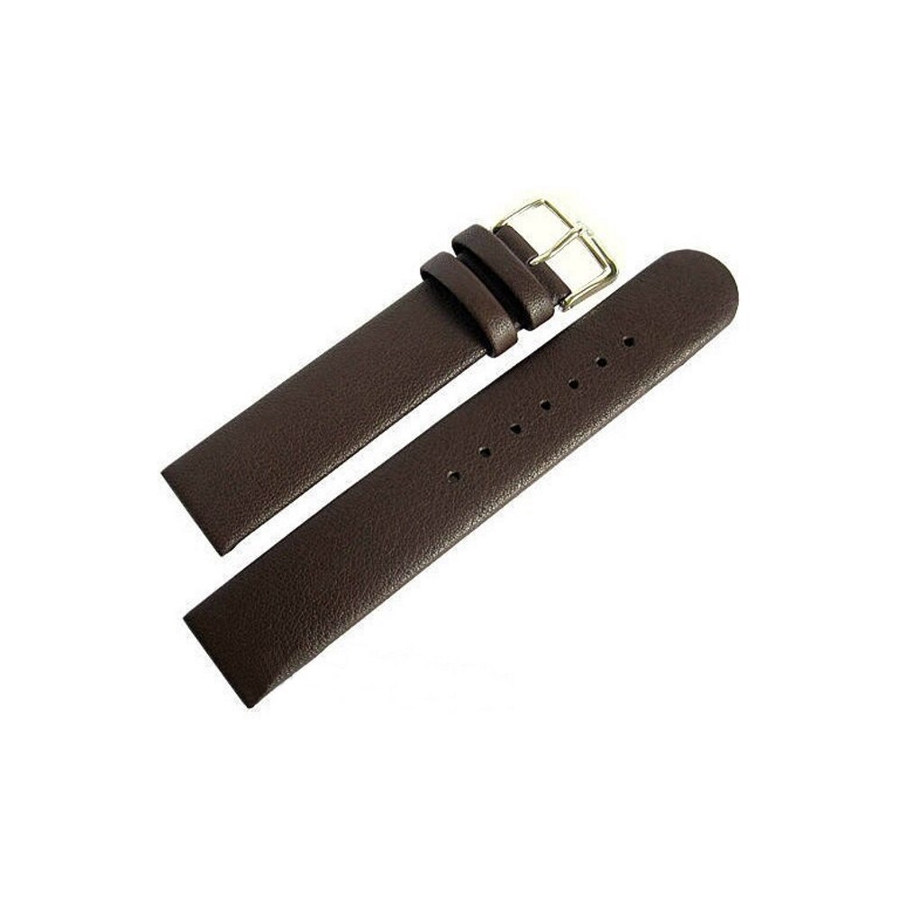 Curea de ceas Di-Modell Elegance 1280-28202, 20mm, Maro inchis, catarama argintie
