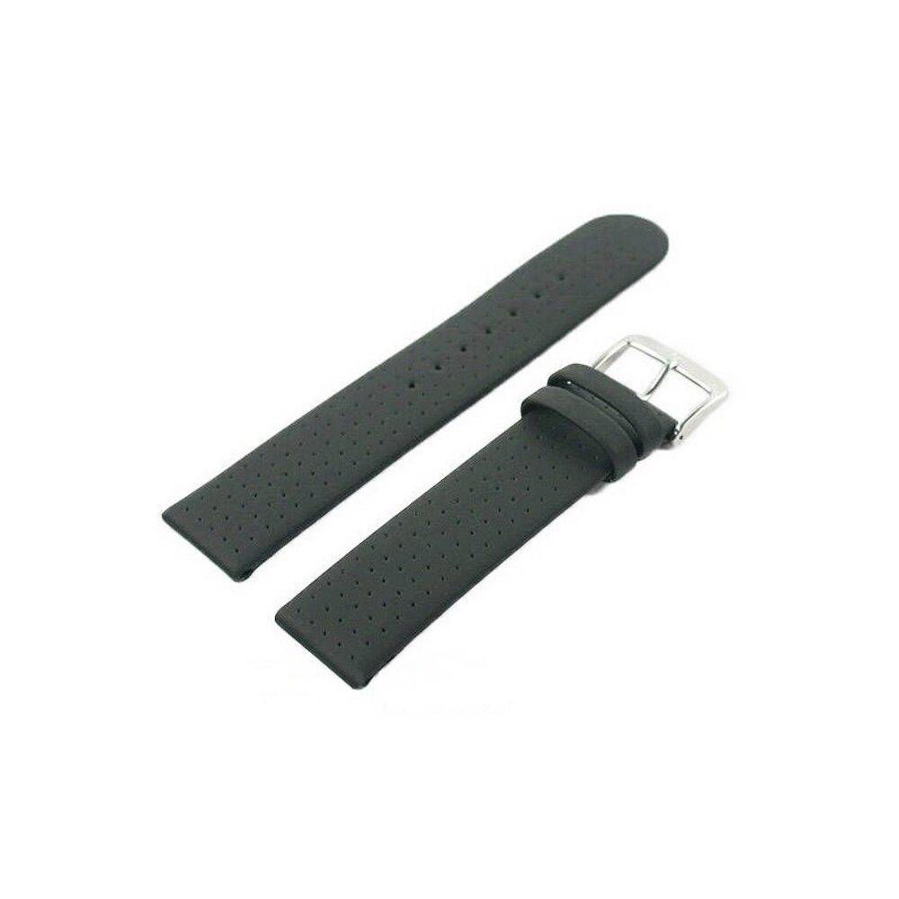 Curea de ceas Di-Modell Design Wapro 1325-10202, 20mm, Negru, catarama argintie