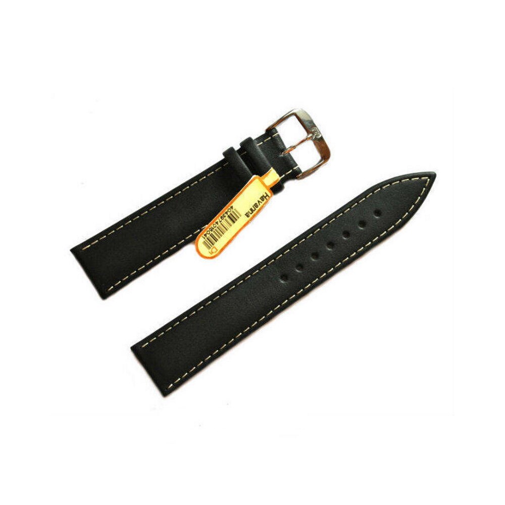 Curea de ceas Di-Modell Havanna 1375-10202, 20mm, Negru, catarama argintie