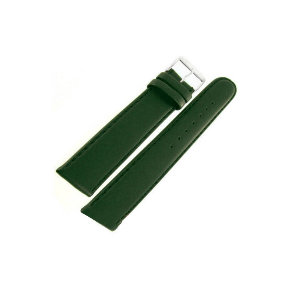 Curea de ceas Di-Modell Kalb Wapro 1660-19202, 20mm, Verde, catarama argintie, cusatura in aceeasi culoare cu a curelei