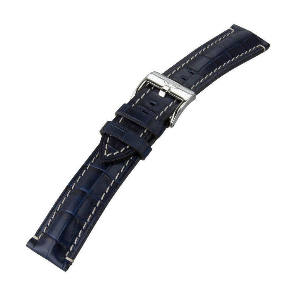 Curea de ceas Di-Modell Bali Chrono 3165-06202, 20mm, Navy, catarama argintie
