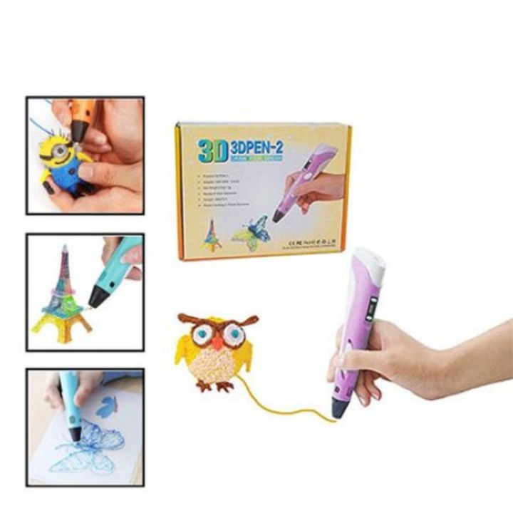 Писалка за 3D рисунки и фигурки OEM, 3D Pen, 2 Draw your Dream