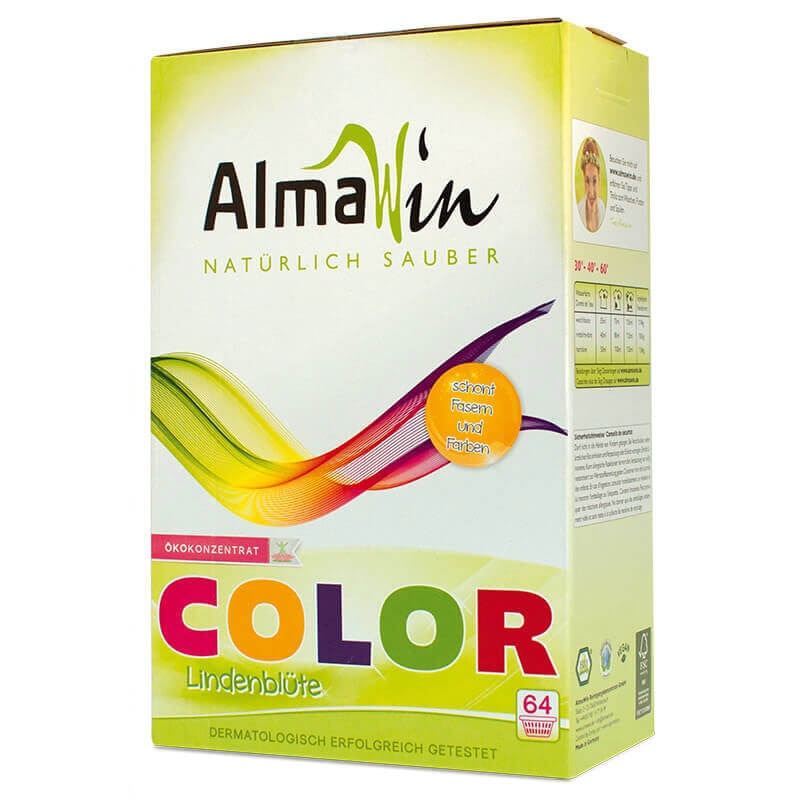 Detergent bio pudra pentru rufe, Color, AlmaWin, 2 kg