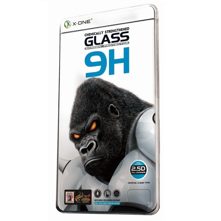 Стъклен Протектор за iPhone 11 Pro/XS/X, X-ONE Extra Strong 3D Glass, Черен