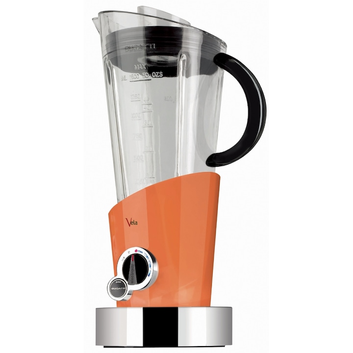 Blender Casa Bugatti, Vela Evolution, 1.5 litri, 4 trepte de putere, functie speciala pentru gheata, finisaj lucios, operare intuitiva, curatare usoara, 500W, verde
