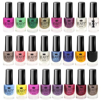 Lac de unghii Beauty4Britain, 'Olivia', set A, multicolor, 24 bucati x 5 ml Lac de unghii Beauty4Britain, 'Olivia', set A, multicolor, 24 bucati x 5 ml