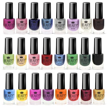 Lac de unghii Beauty4Britain, 'Olivia', set B, multicolor, 24 bucati x 5 ml Lac de unghii Beauty4Britain, 'Olivia', set B, multicolor, 24 bucati x 5 ml