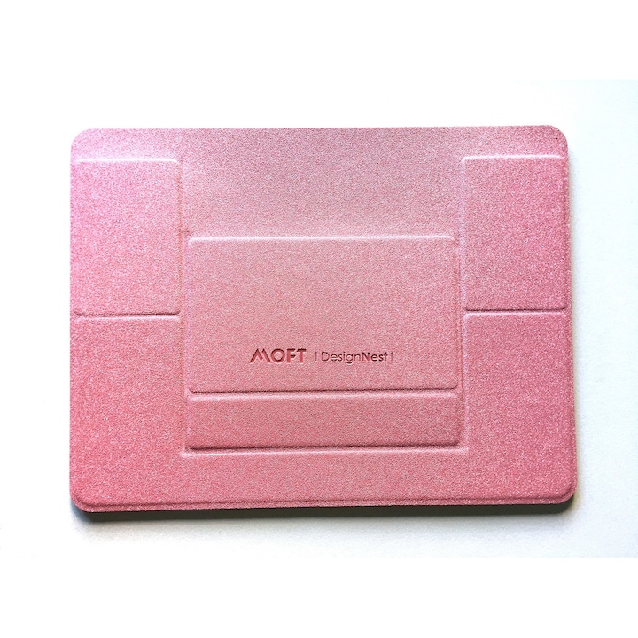 Stand de laptop pliabil Moft, roz, doua inaltimi