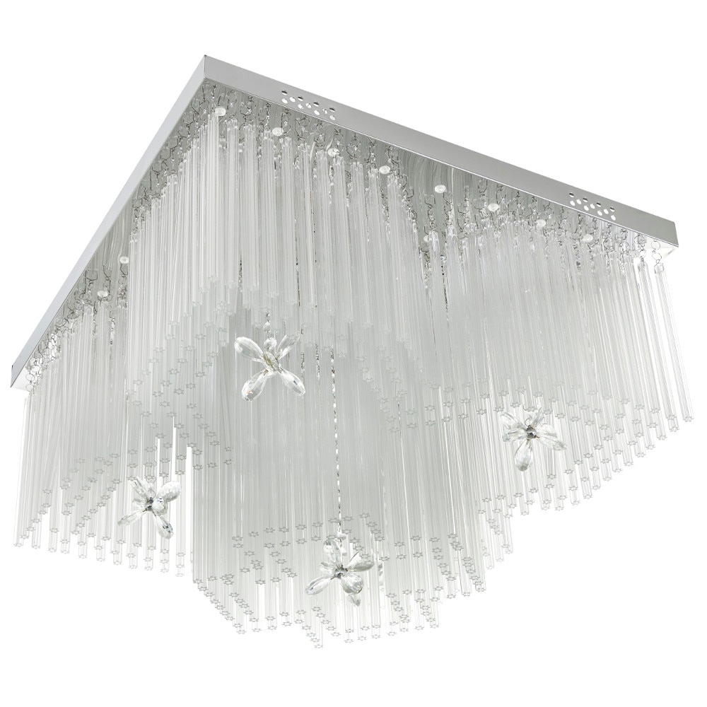 Plafoniera, Crom, 8хE27+led rgb, mp3, bluetooth, 2135/60 CH