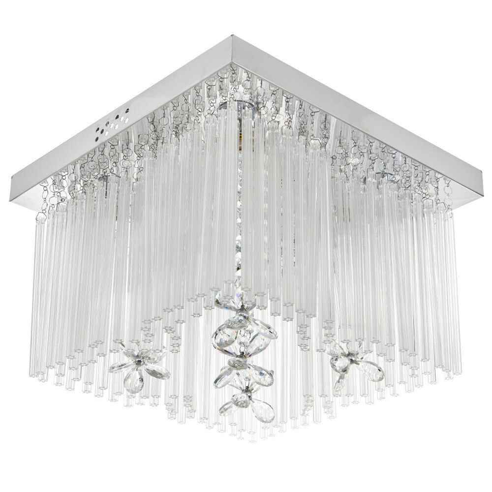 Plafoniera, Crom, 4хE27+led rgb, mp3, bluetooth, 2135/40 CH