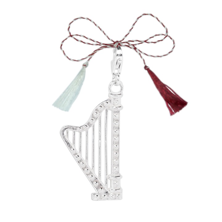 Martisor Karabiner ezüst medál Hangszer Hárfa 6597690 Dras