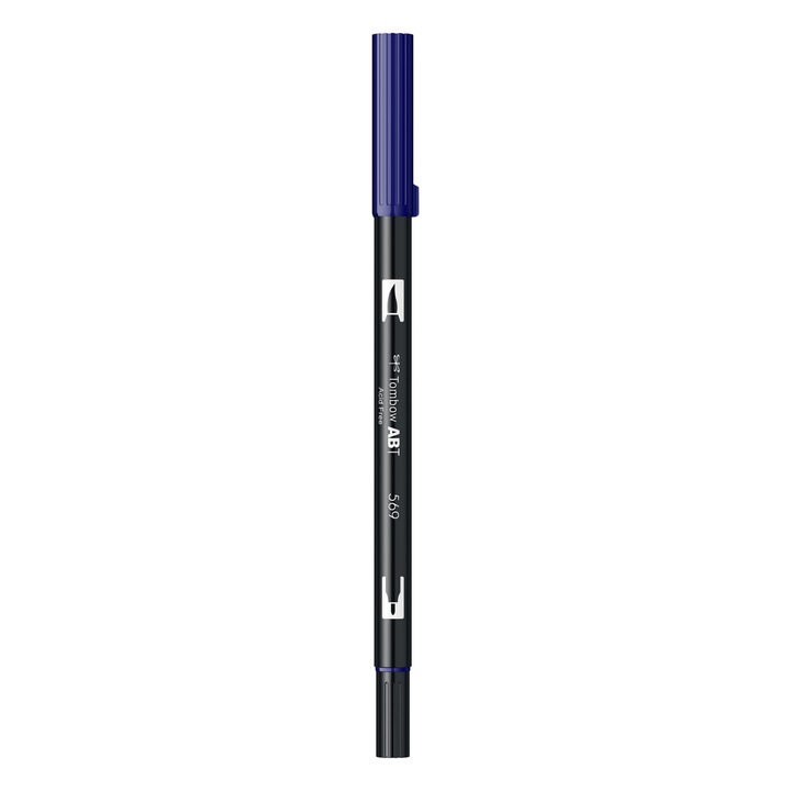 Marker Tombow ABT Dual Brush Pen 569 - jet blue
