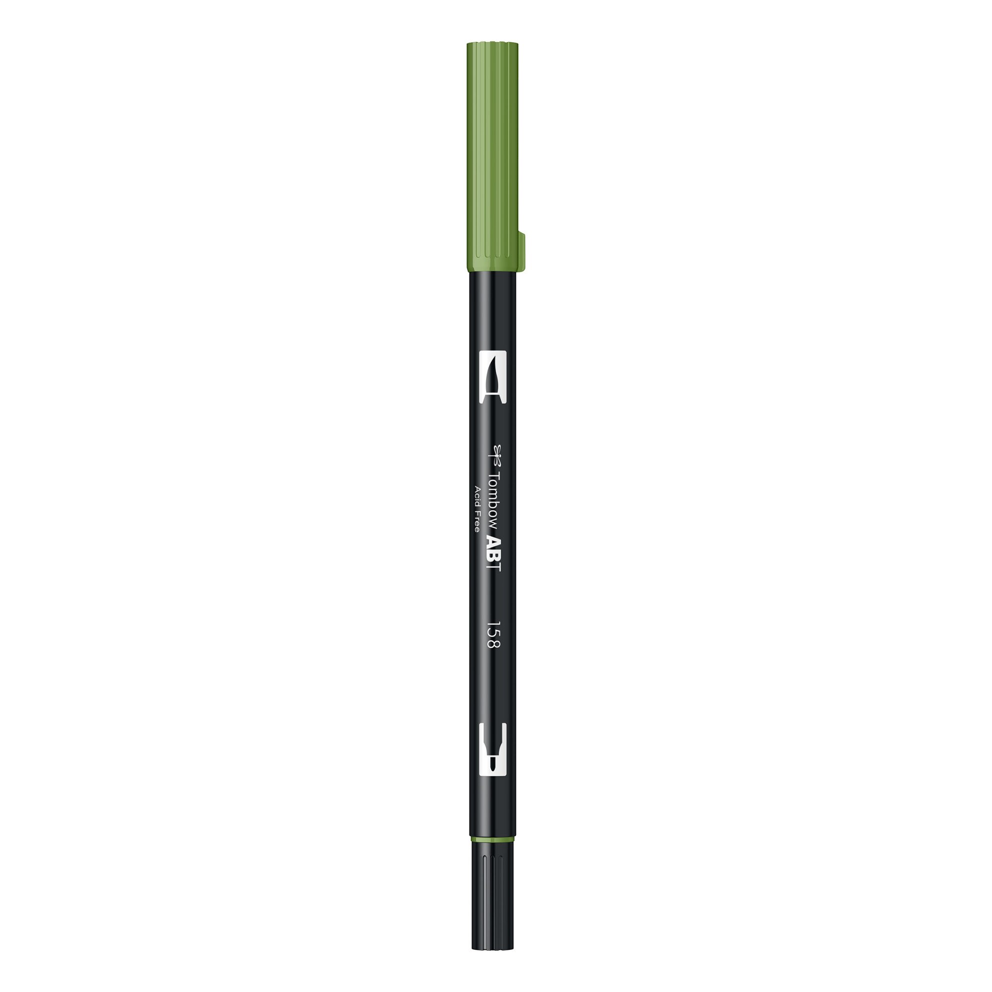 Marker Tombow ABT Dual Brush Pen 158 - dark olive