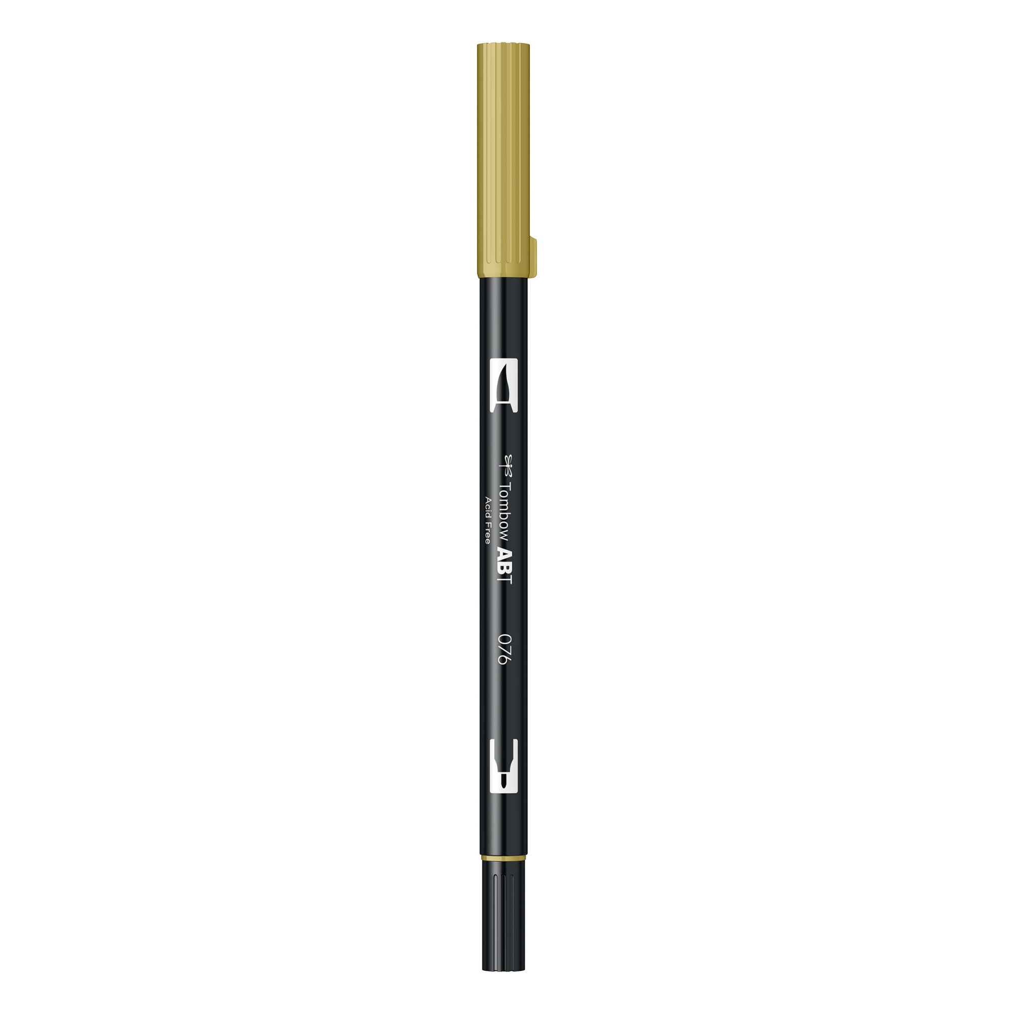 Marker Tombow ABT Dual Brush Pen 076 - green ochre