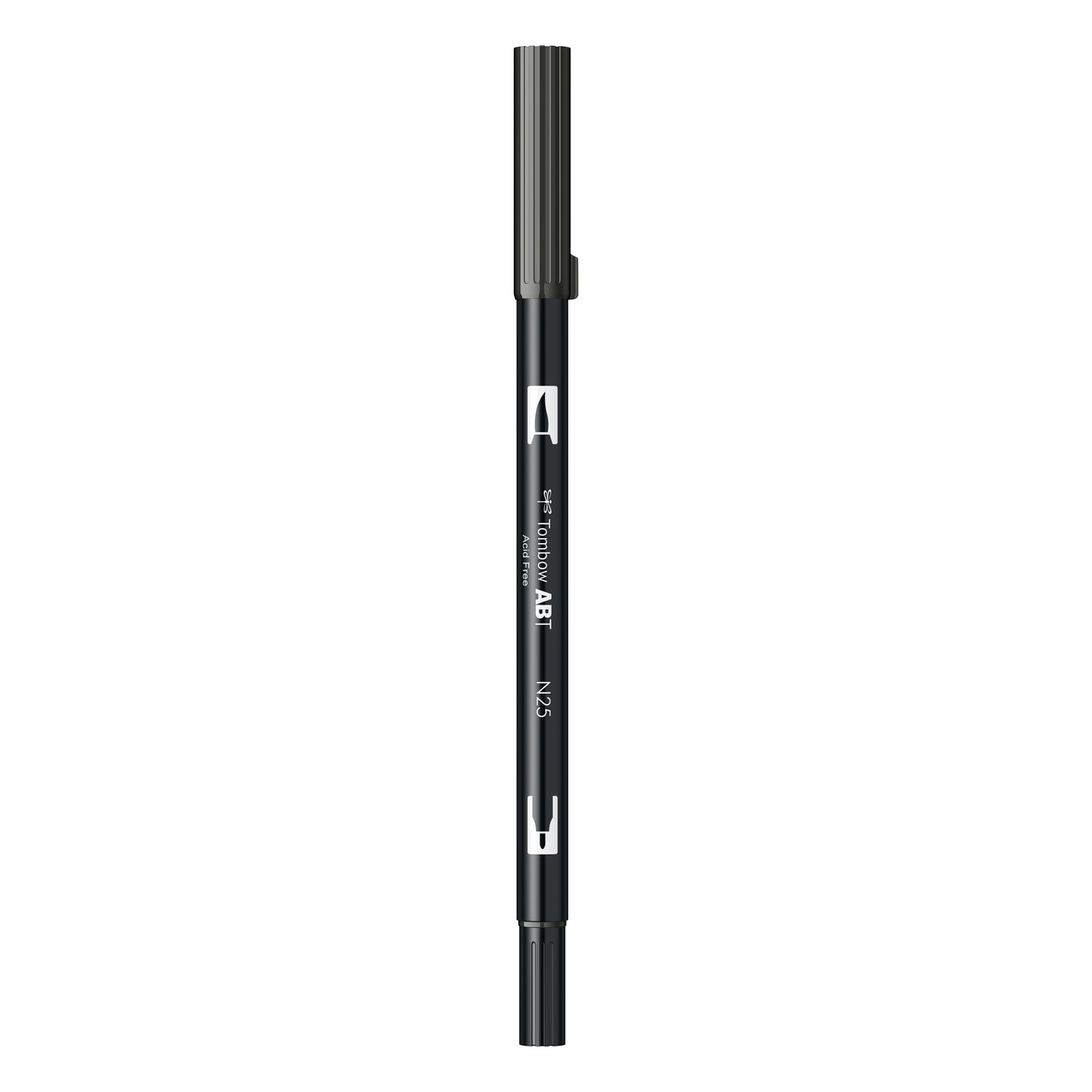 Marker Tombow ABT Dual Brush Pen N25 - lamp black