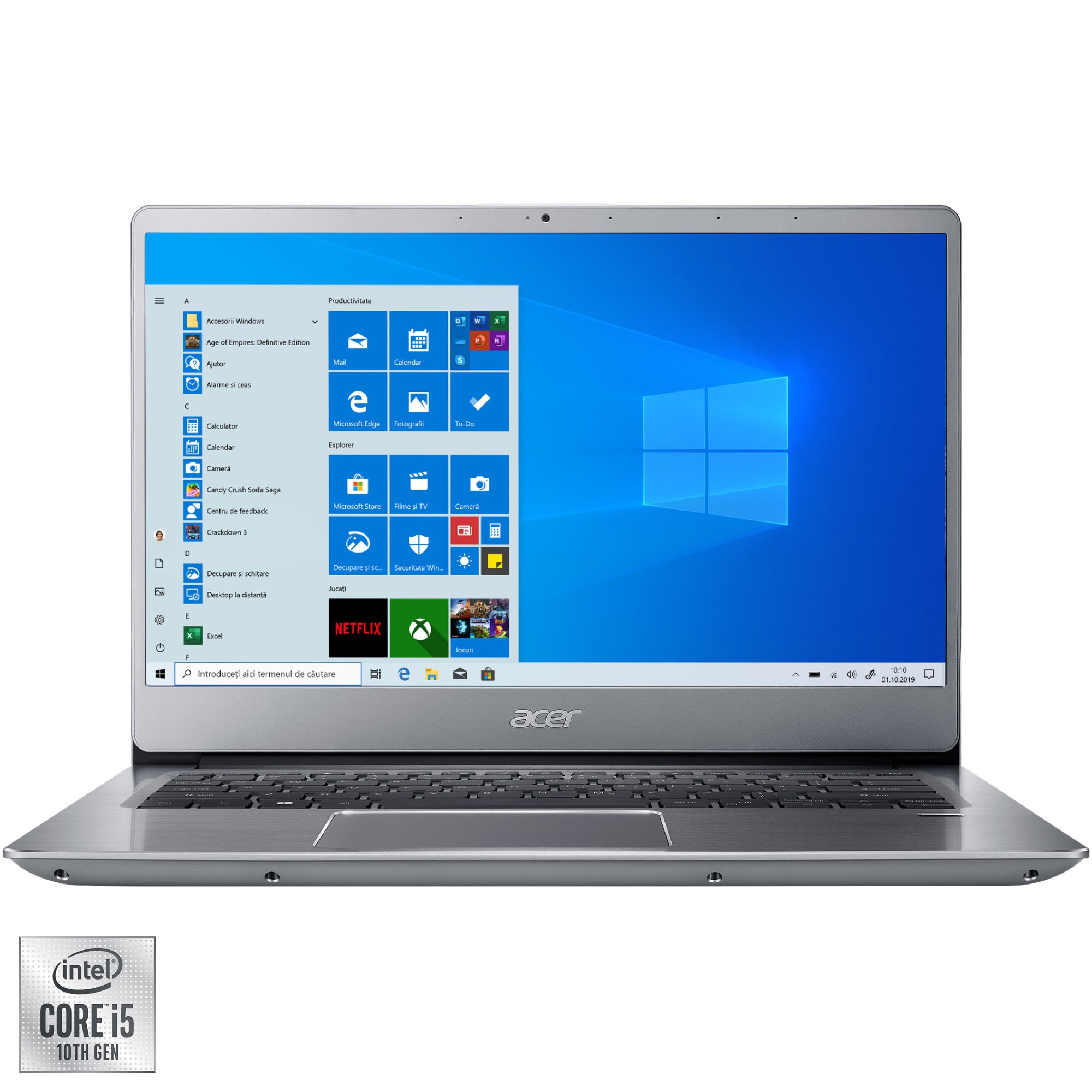Лаптоп Ultrabook ACER Swift 3 SF314-58, 14", Intel® Core™ i5-10210U ...