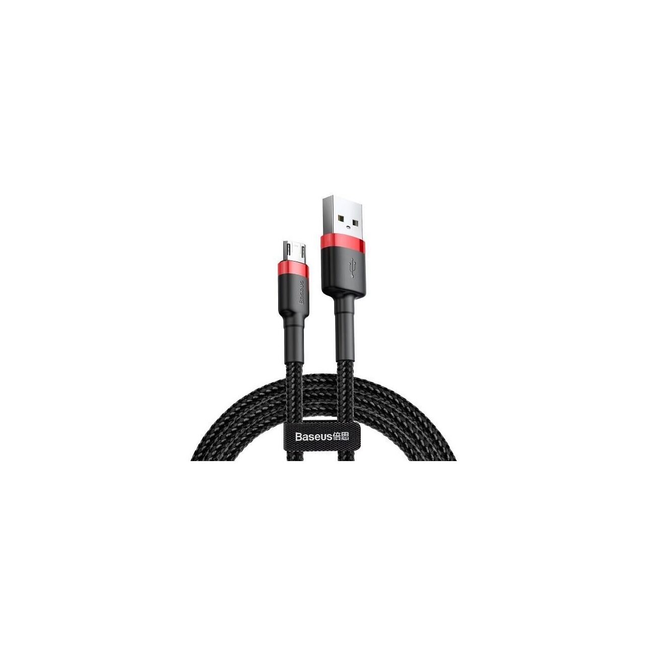 Cablu Universal Micro USB 2M / 1.5A - Baseus Cafule CAMKLF-C91 Black/Red