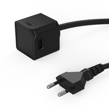 Prelungitor cu 2 porturi USB-A si 2 porturi USB-C, USBcube Extended USB A+C, negru, cablu 1.5m Prelungitor cu 2 porturi USB-A si 2 porturi USB-C, USBcube Extended USB A+C, negru, cablu 1.5m