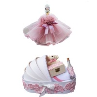 set trusou botez biserica complet 9 piese lumanare tull cu inger od503 imagen 30_1_
0