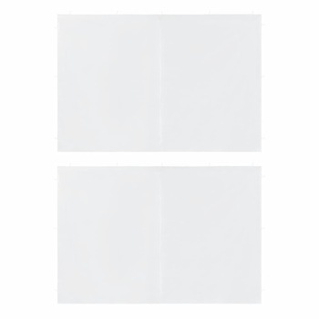 Perete lateral Cort de petrecere, cu fermoar, 2 buc, vidaXL, Polietilena, 300 x 195 cm, Alb Perete lateral Cort de petrecere, cu fermoar, 2 buc, vidaXL, Polietilena, 300 x 195 cm, Alb