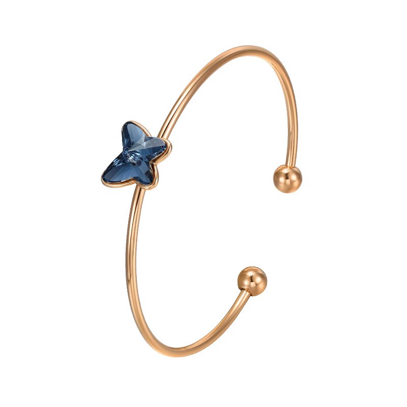 Bratara MBrands Placata cu Aur 18k cu cristal in forma fluture® Crystals