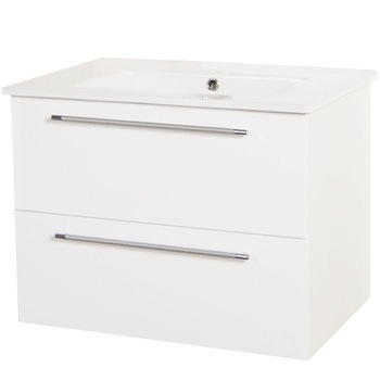 Baza mobilier si lavoar Badenmob 054, suspendat, sertare, alb, 60 cm Baza mobilier si lavoar Badenmob 054, suspendat, sertare, alb, 60 cm