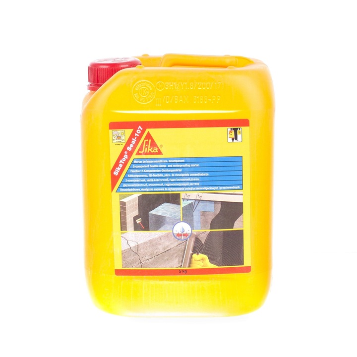 Mortar hidroizolatii Sika Top Seal 107 componenta A, Sika, 5 kg