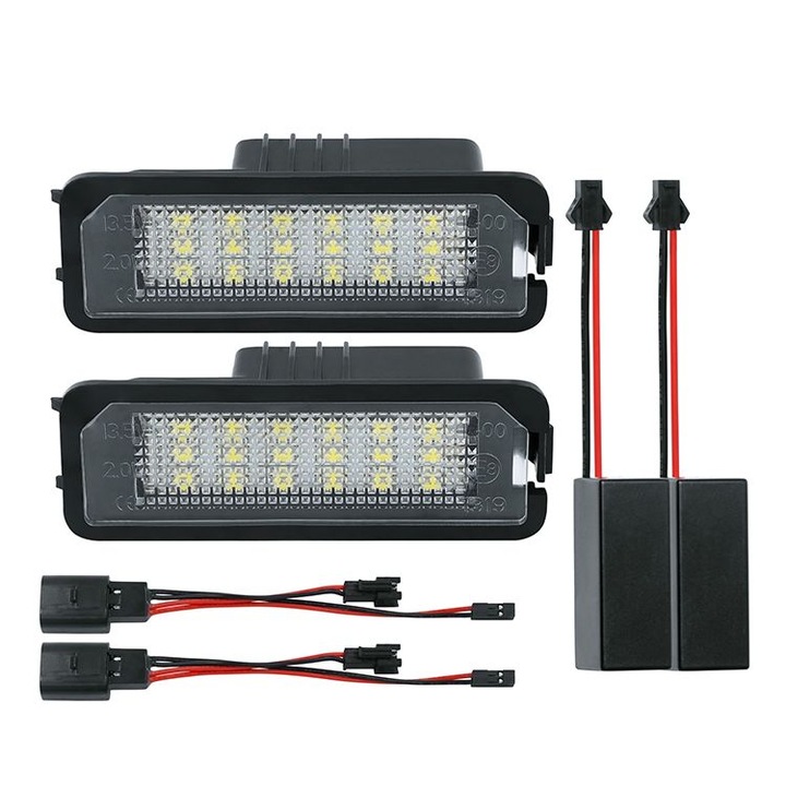 Set 2 lampi led Xentech Light iluminat numar VW GOLF 4,5,6 EOS, LUPO, POLO, Seat