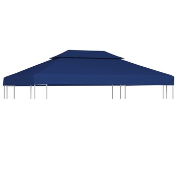 Copertina acoperis pavilion de petrecere, vidaXL, Poliester, 4 x 3 m, 310g/m2, Albastru Copertina acoperis pavilion de petrecere, vidaXL, Poliester, 4 x 3 m, 310g/m2, Albastru