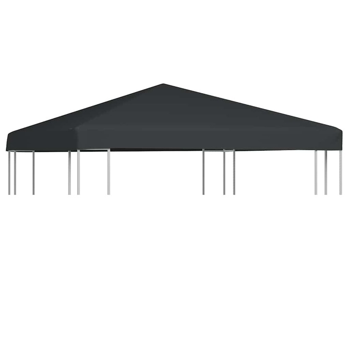 Acoperis de pavilion vidaXL, 310 g/m², gri, 3 x 3 m, 3.5 kg