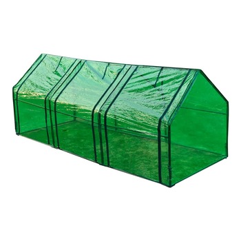 Sera 3 usi, vidaXL, Otel tubular, 240 x 90 x 90cm, Verde Sera 3 usi, vidaXL, Otel tubular, 240 x 90 x 90cm, Verde