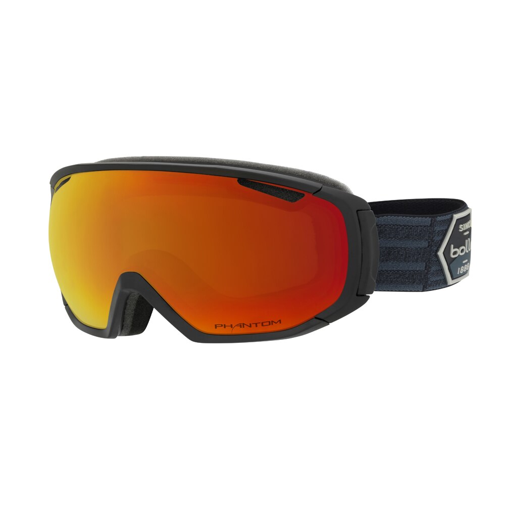 Ochelari schi Bolle Tsar Matte Black Patch Phantom Fire Red