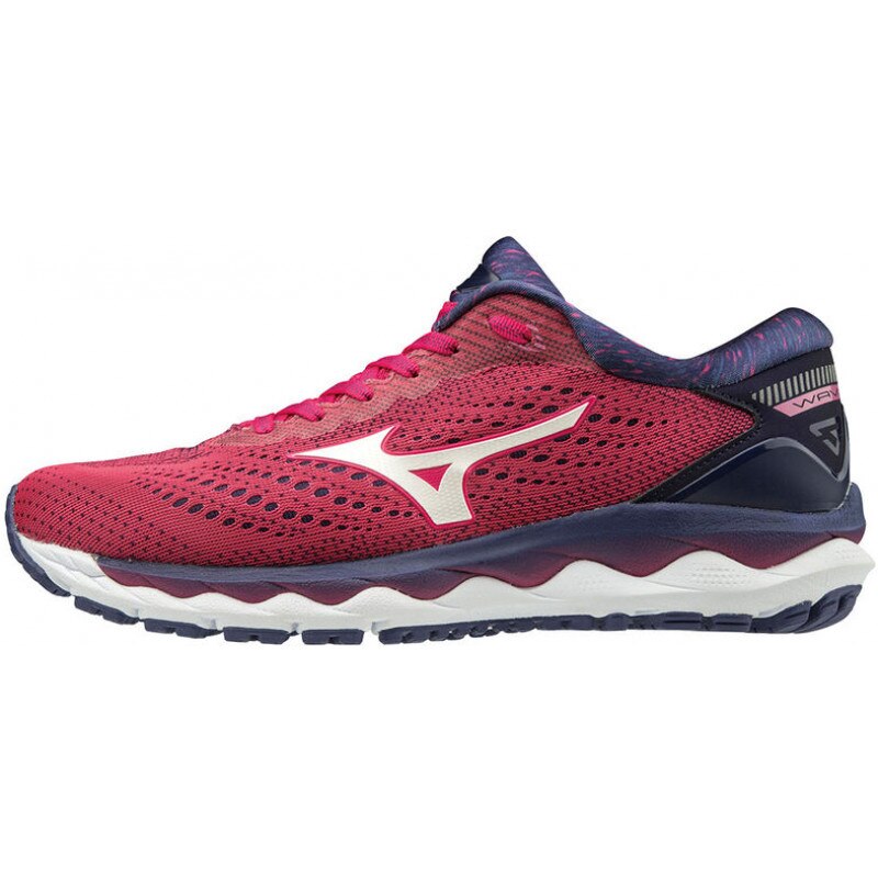 Pantofi alergare dama Mizuno Wave Sky 3 FW 2019, Rosu