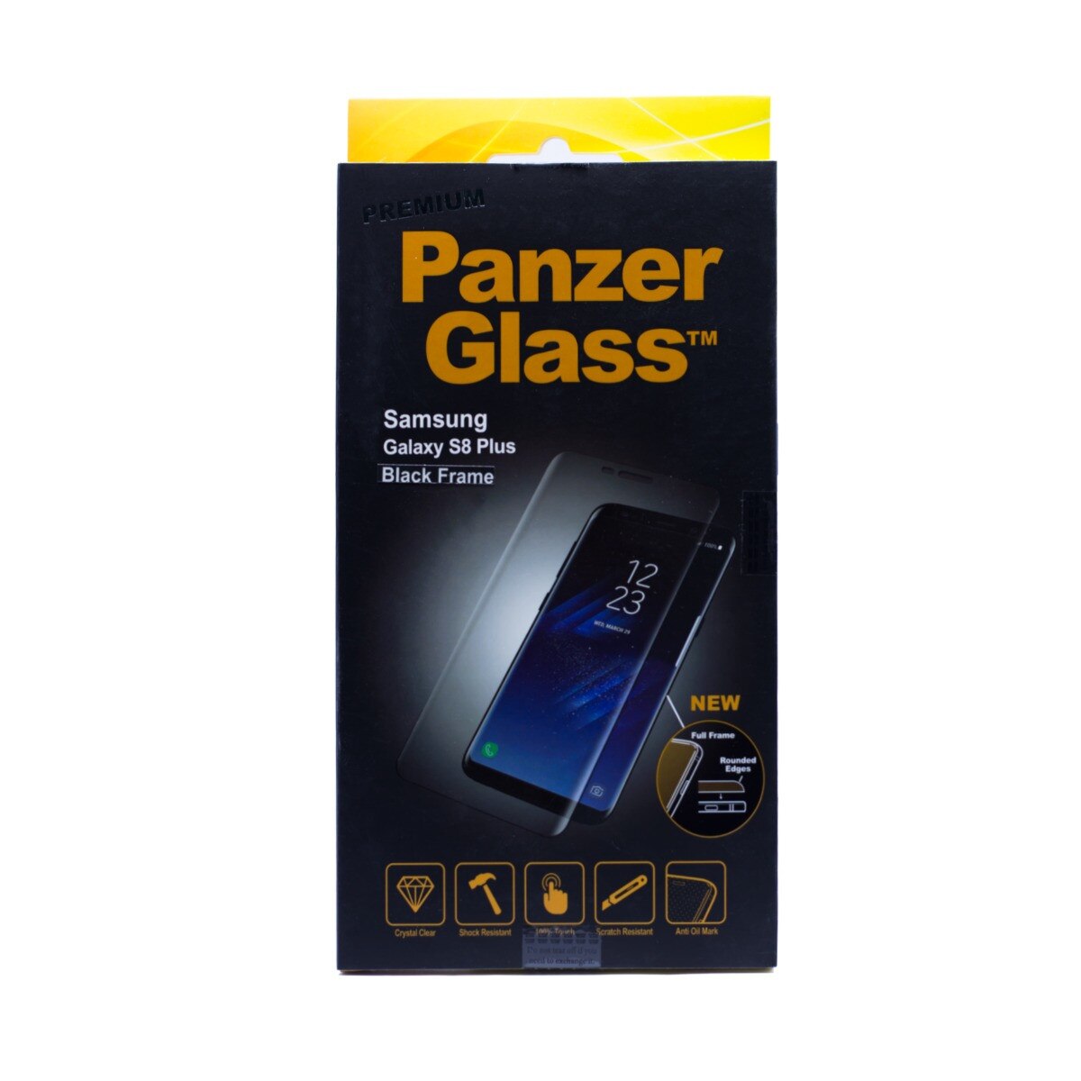 Folie sticla Samsung Galaxy S8 Plus, PanzerGlass Negru