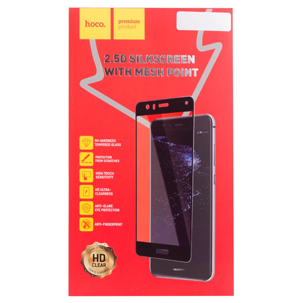 Folie sticla 2.5D Huawei P10 Lite, Hoco Mesh Point Aurie